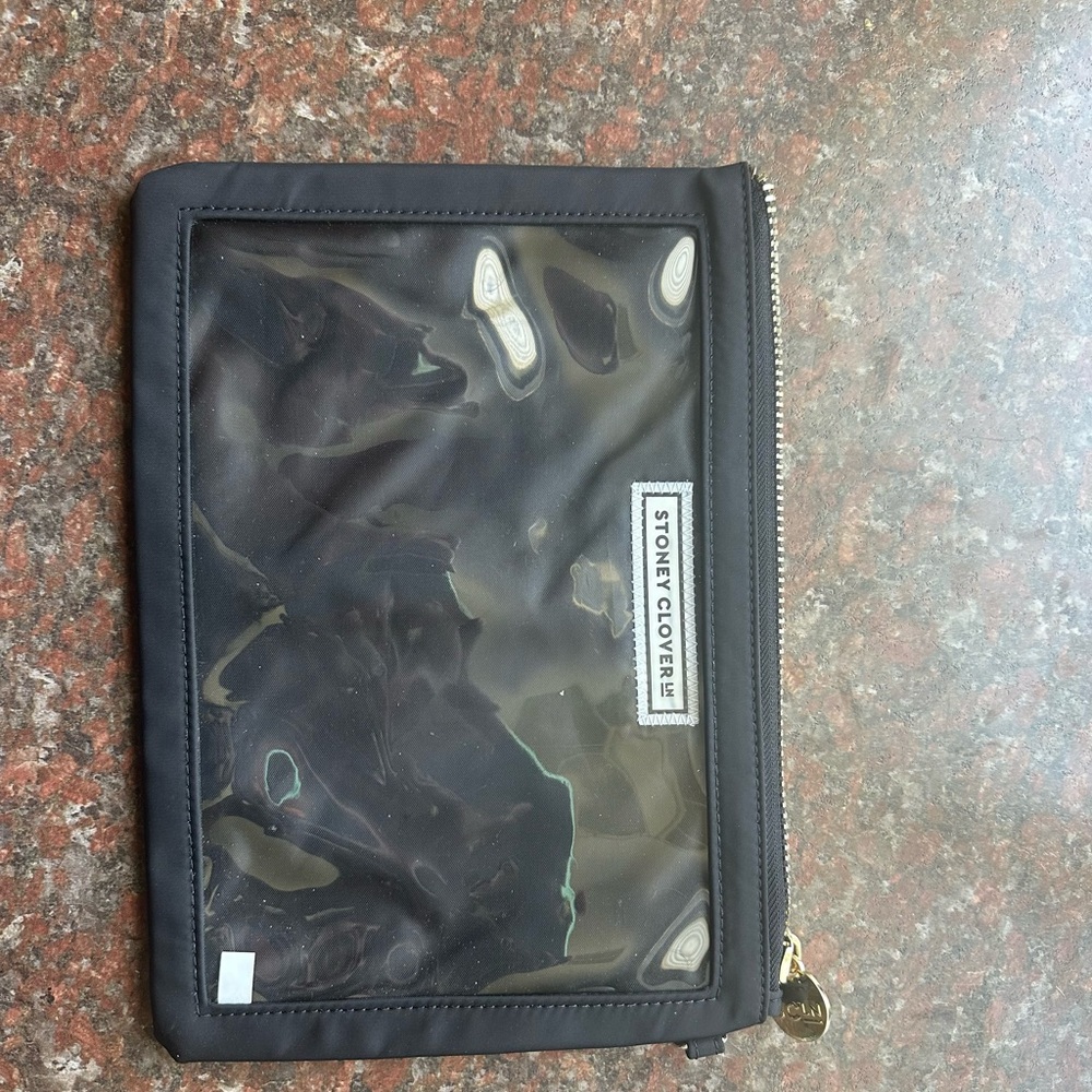 Stoney Clover Lane Black Cosmetic Bag